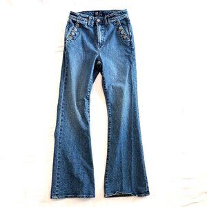 GAP 70's Flare blue jeans Size 4 sailor flare retro